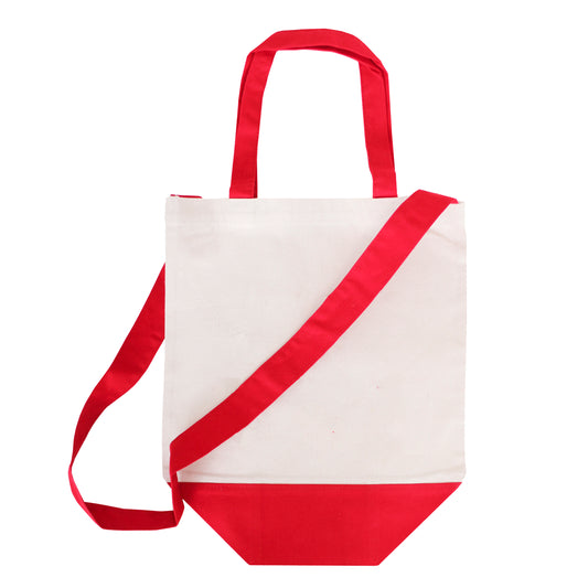 Two Tone Grocery Tote 10 Oz Canvas