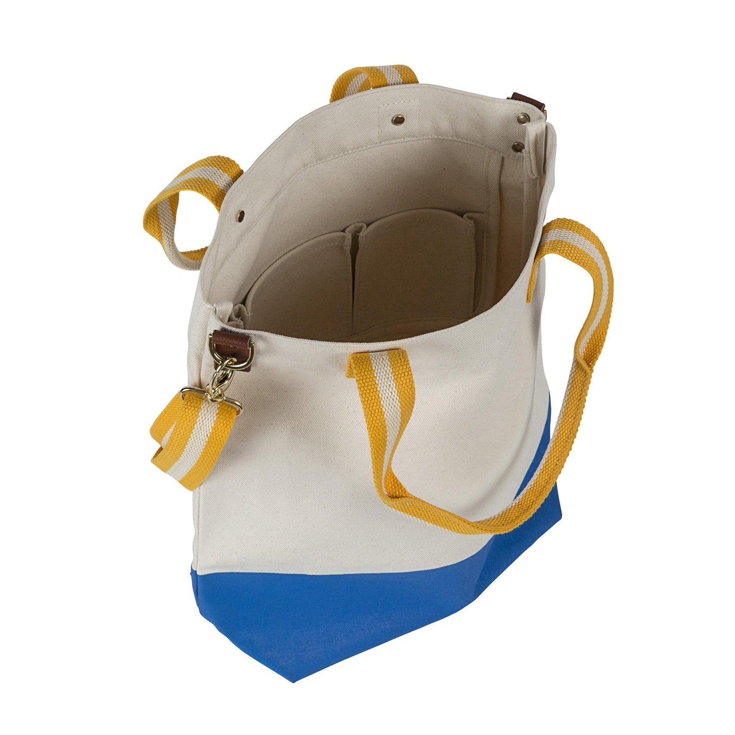 Dipped Tote with Yellow Strap - Tag&Crew