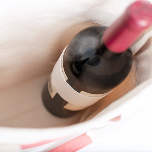 Grande Wine Tote 15 Oz Canvas