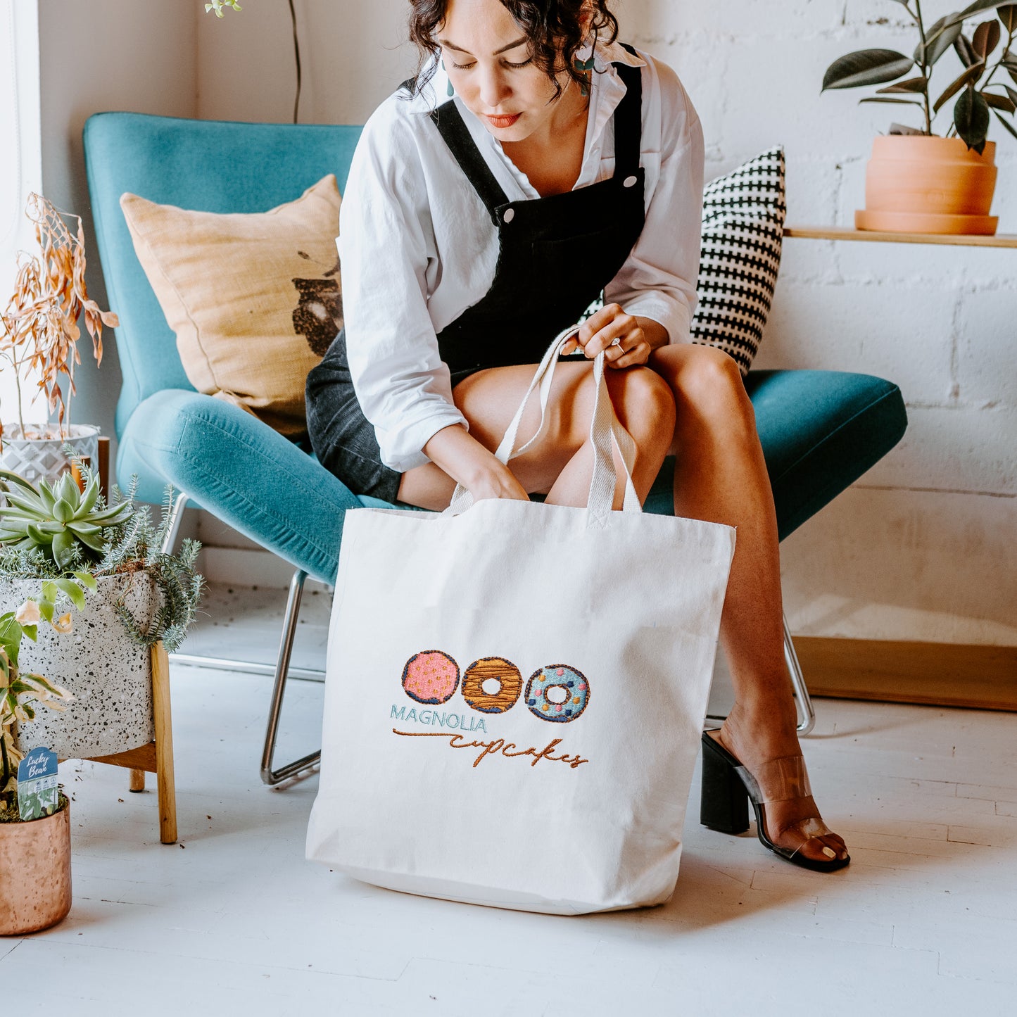 Wide Market Tote 10 Oz Lightweight