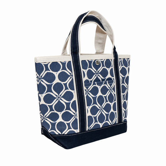 Ventura Tote Mini Blue Clover 18 Oz Heavyweight Canvas