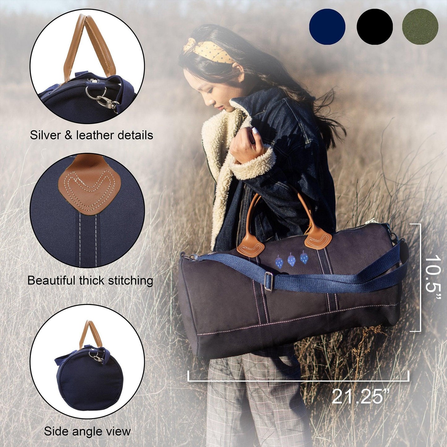 Round Duffle Solid - Tag&Crew