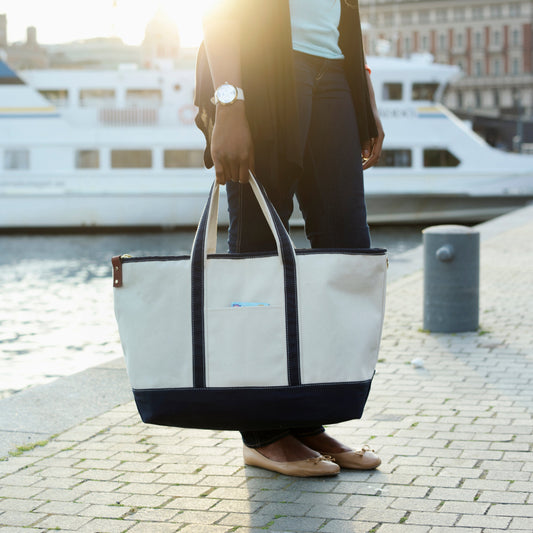 Boat tote bags for work travel and shopping