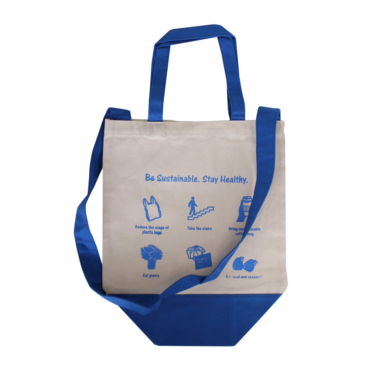 Two Tone Grocery Tote 10 Oz Canvas