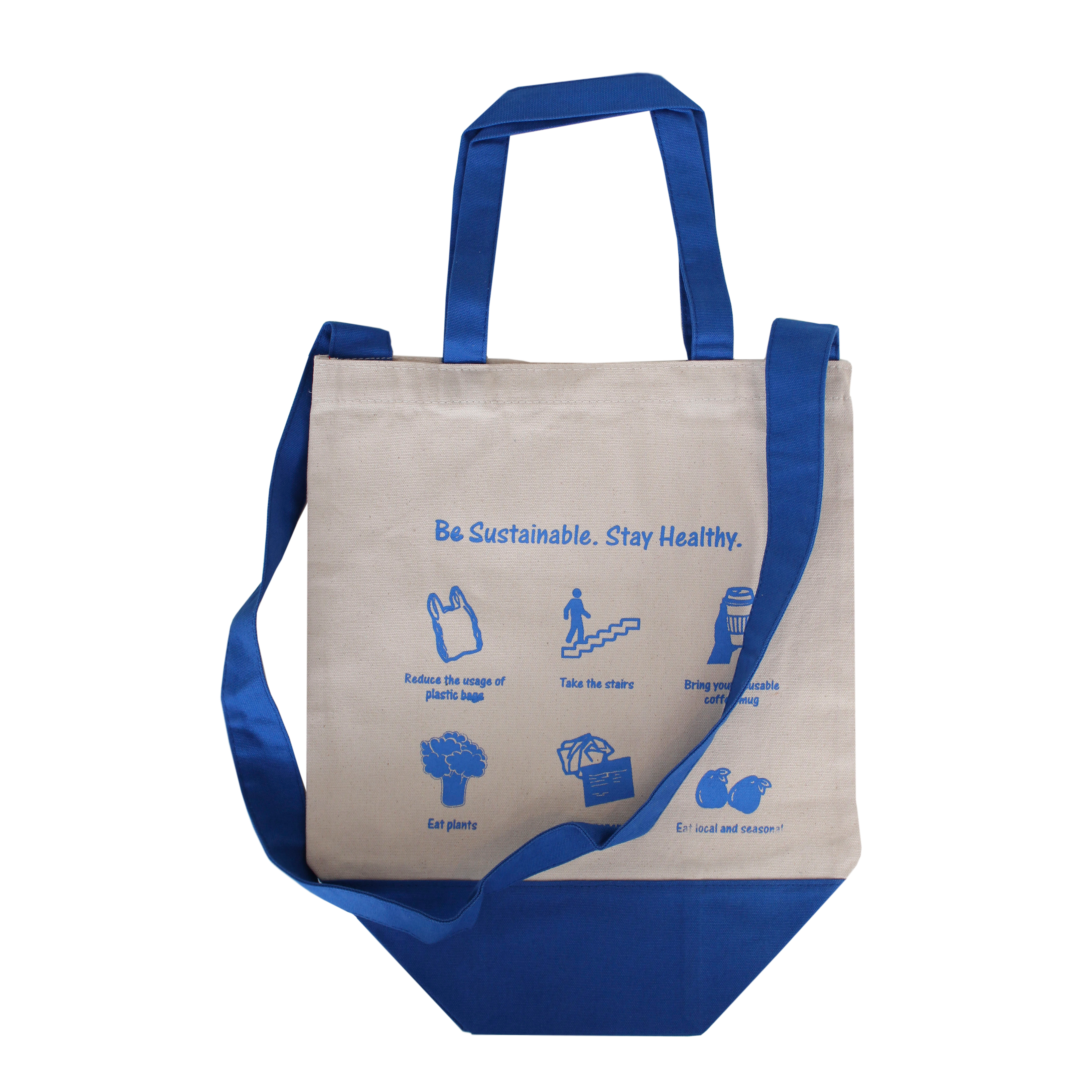 Two Tone Grocery Tote 10 Oz Canvas