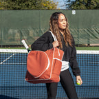 Aced Tennis Tote Tag&Crew Nutshell and White Trim 