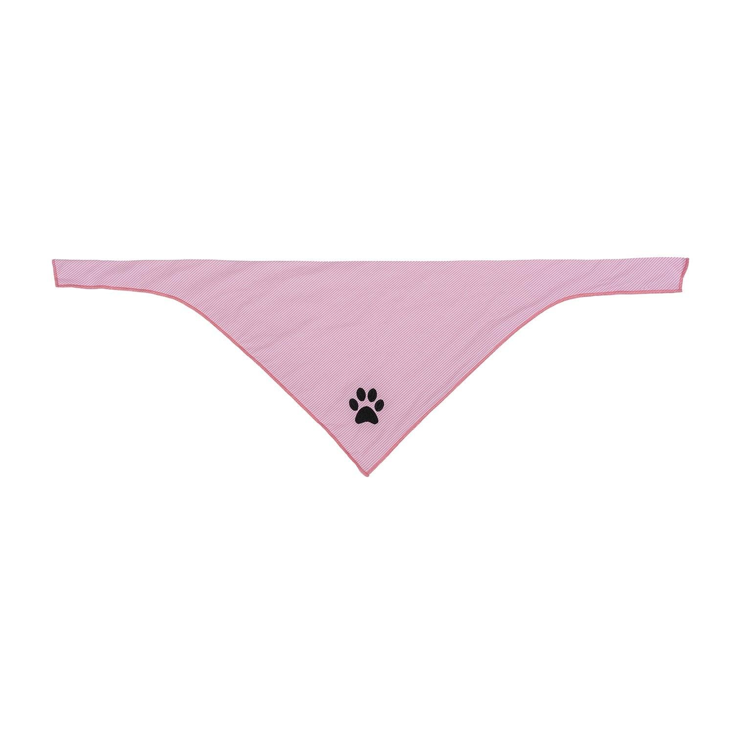 Pet Bandana Tag&Crew Pink Stripe Large Small 