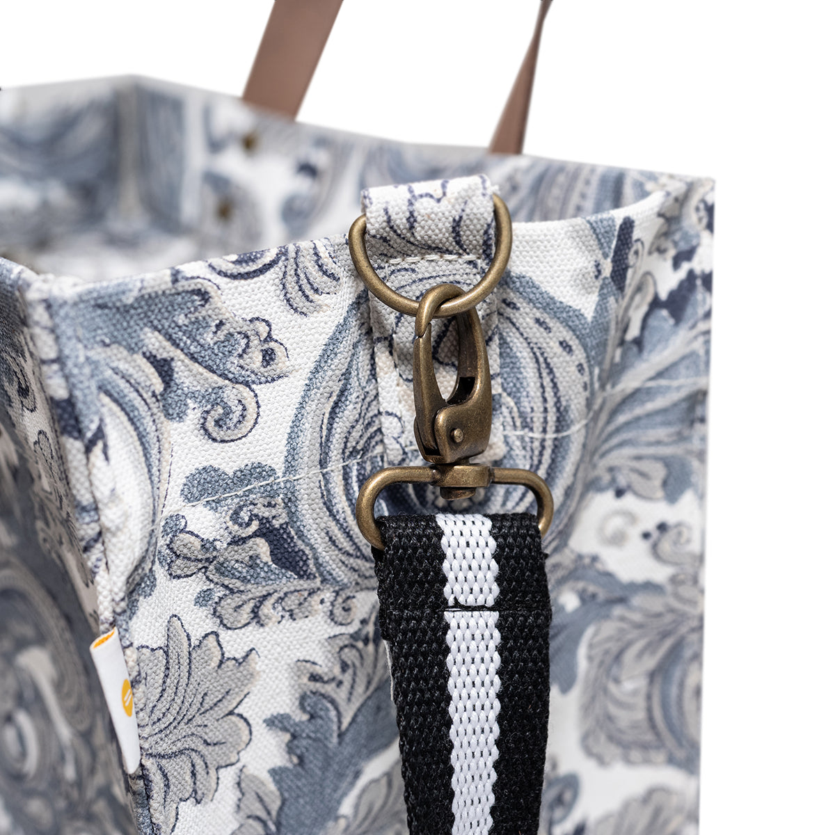 Brooklyn Tote Paisley with Cotton Web Straps