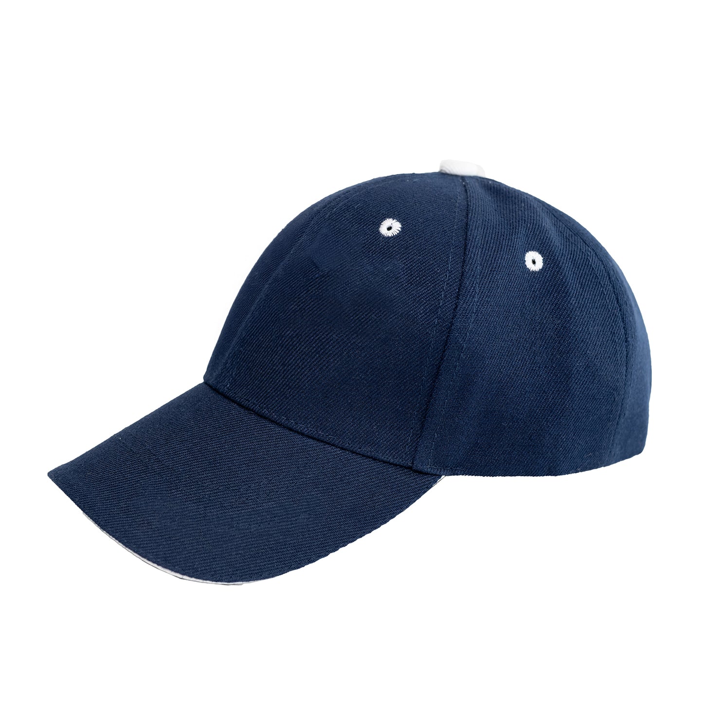 Navy and White Rim Cap