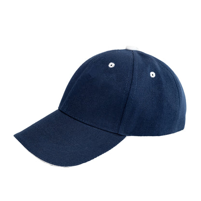 Navy and White Rim Cap
