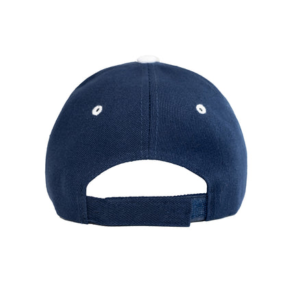 Navy and White Rim Cap
