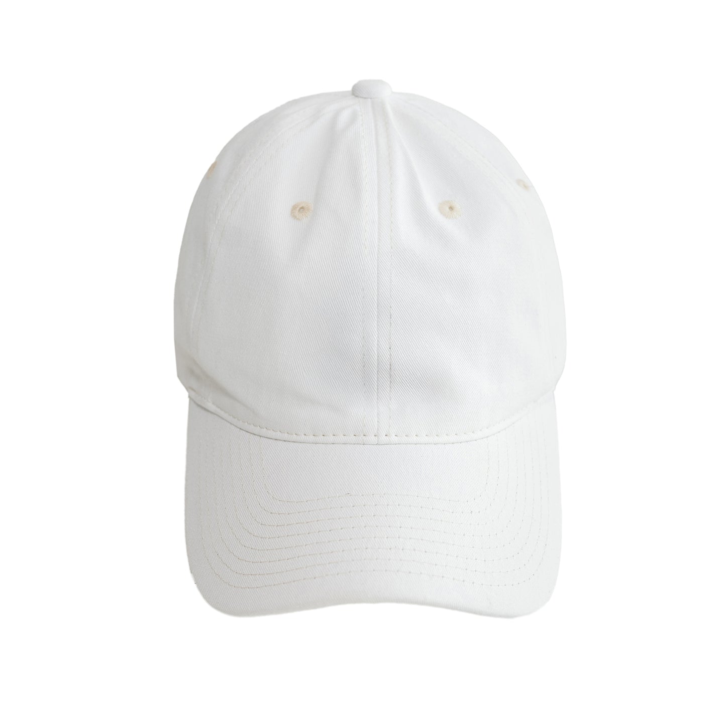 Pure White Cap with Silver Buckle