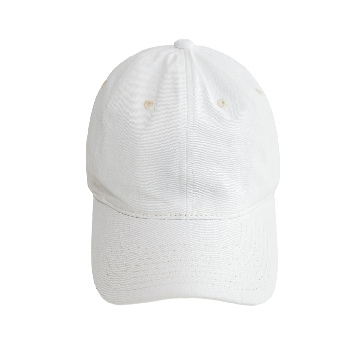 Pure White Cap with Silver Buckle