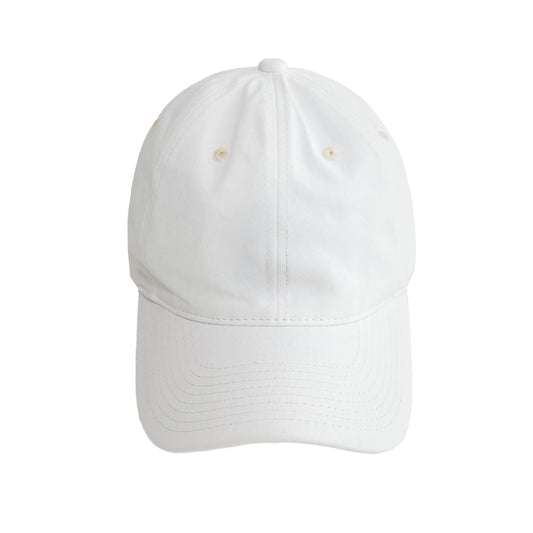 Pure White Cap with Silver Buckle