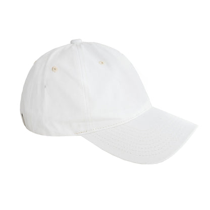 Pure White Cap with Silver Buckle