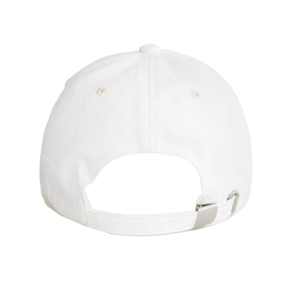 Pure White Cap with Silver Buckle