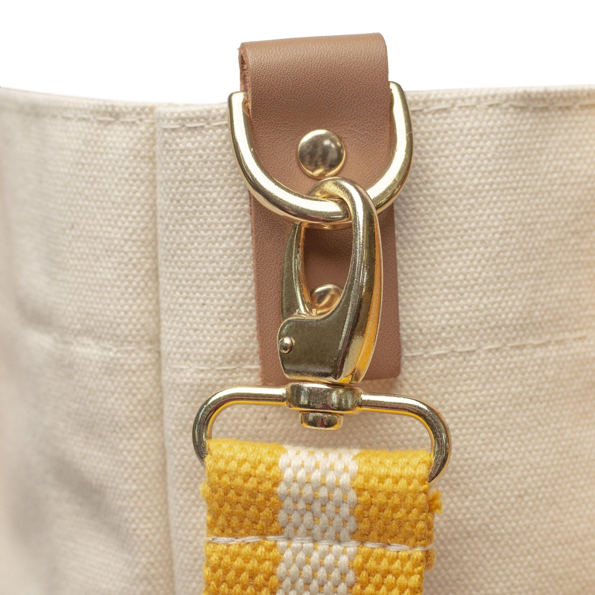 Dipped Tote with Yellow Strap - Tag&Crew