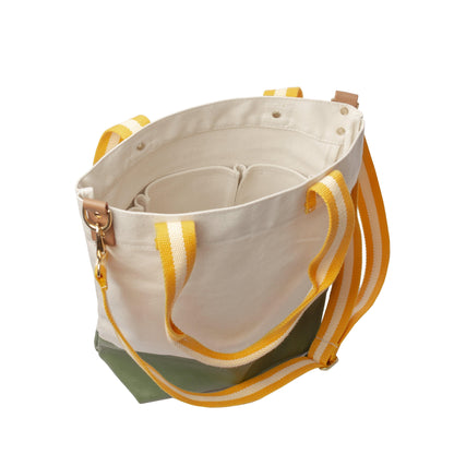Dipped Tote with Yellow Strap - Tag&Crew