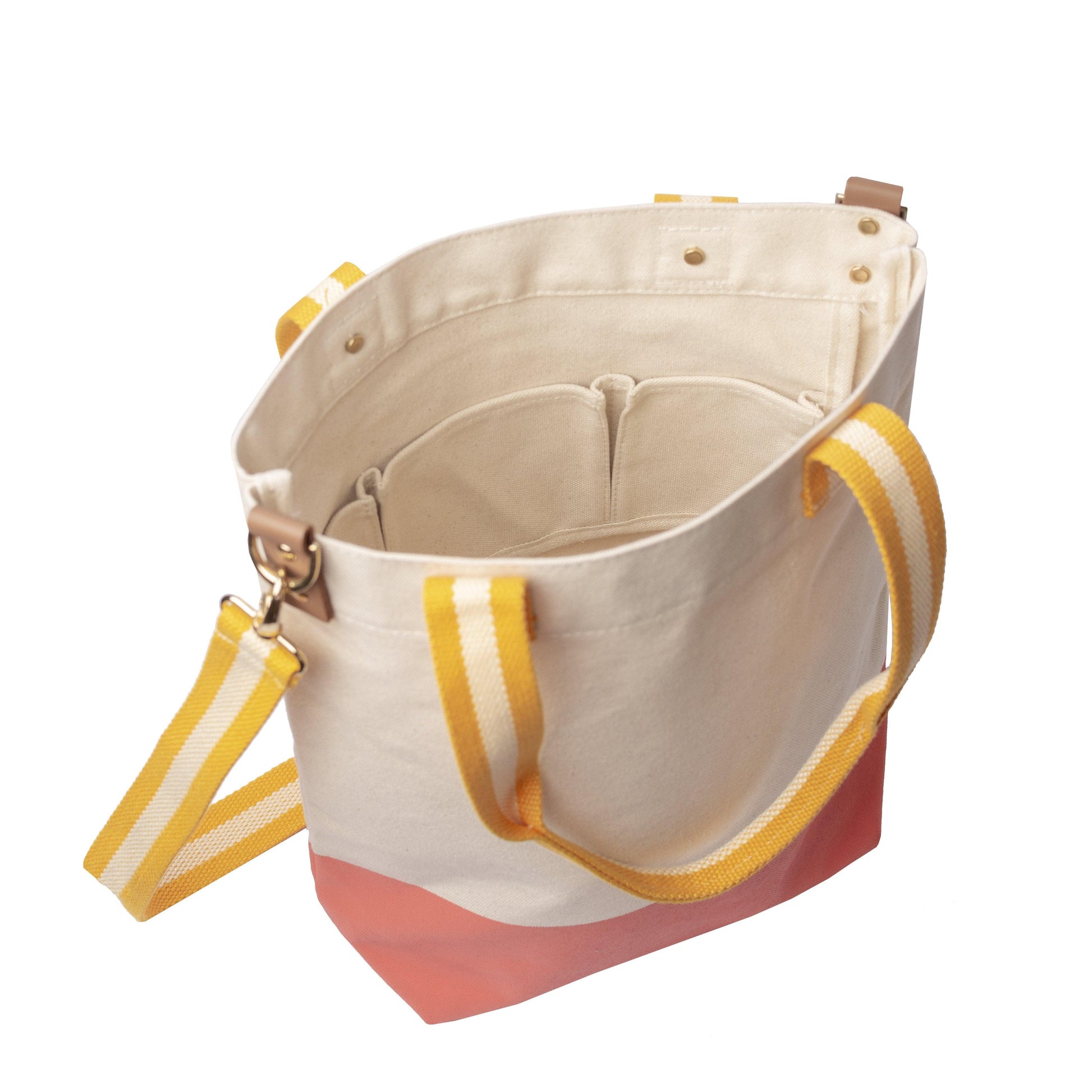 Dipped Tote with Yellow Strap - Tag&Crew