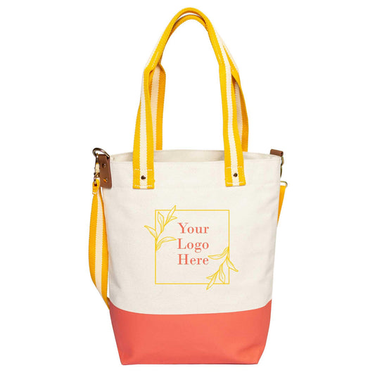Dipped Tote with Yellow Strap - Tag&Crew