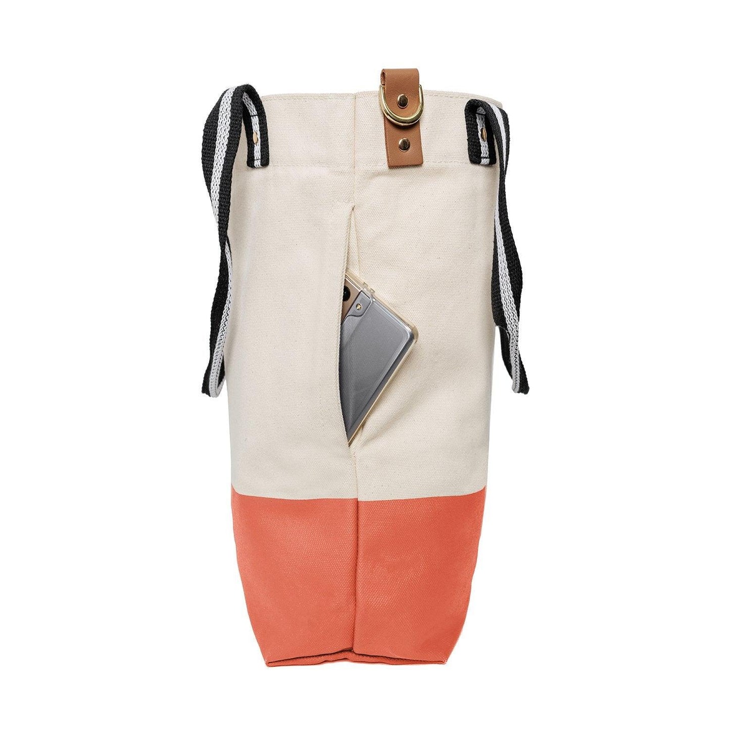 Dipped Tote with Black Strap - Tag&Crew