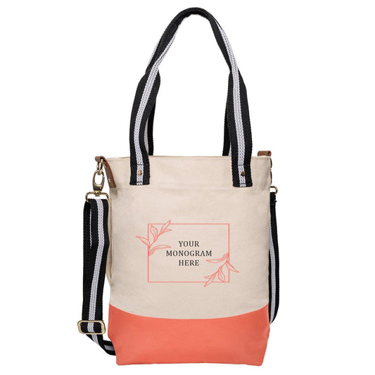 Dipped Tote with Black Strap - Tag&Crew