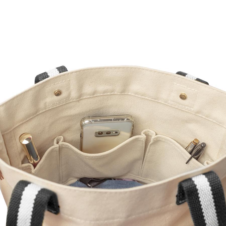 Dipped Tote with Black Strap - Tag&Crew