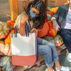 Dipped Tote with Black Strap - Tag&Crew