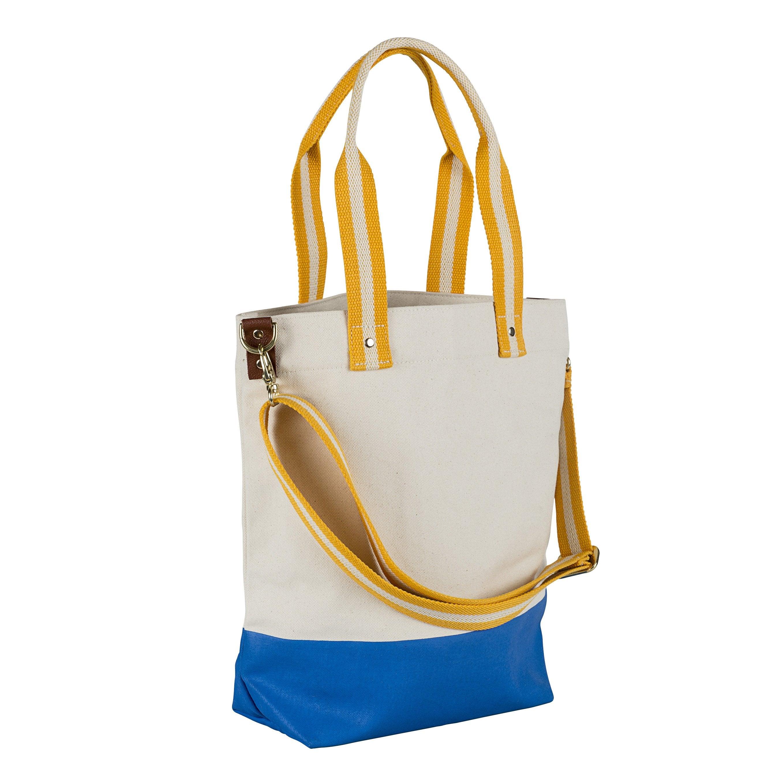 Dipped Tote with Yellow Strap - Tag&Crew