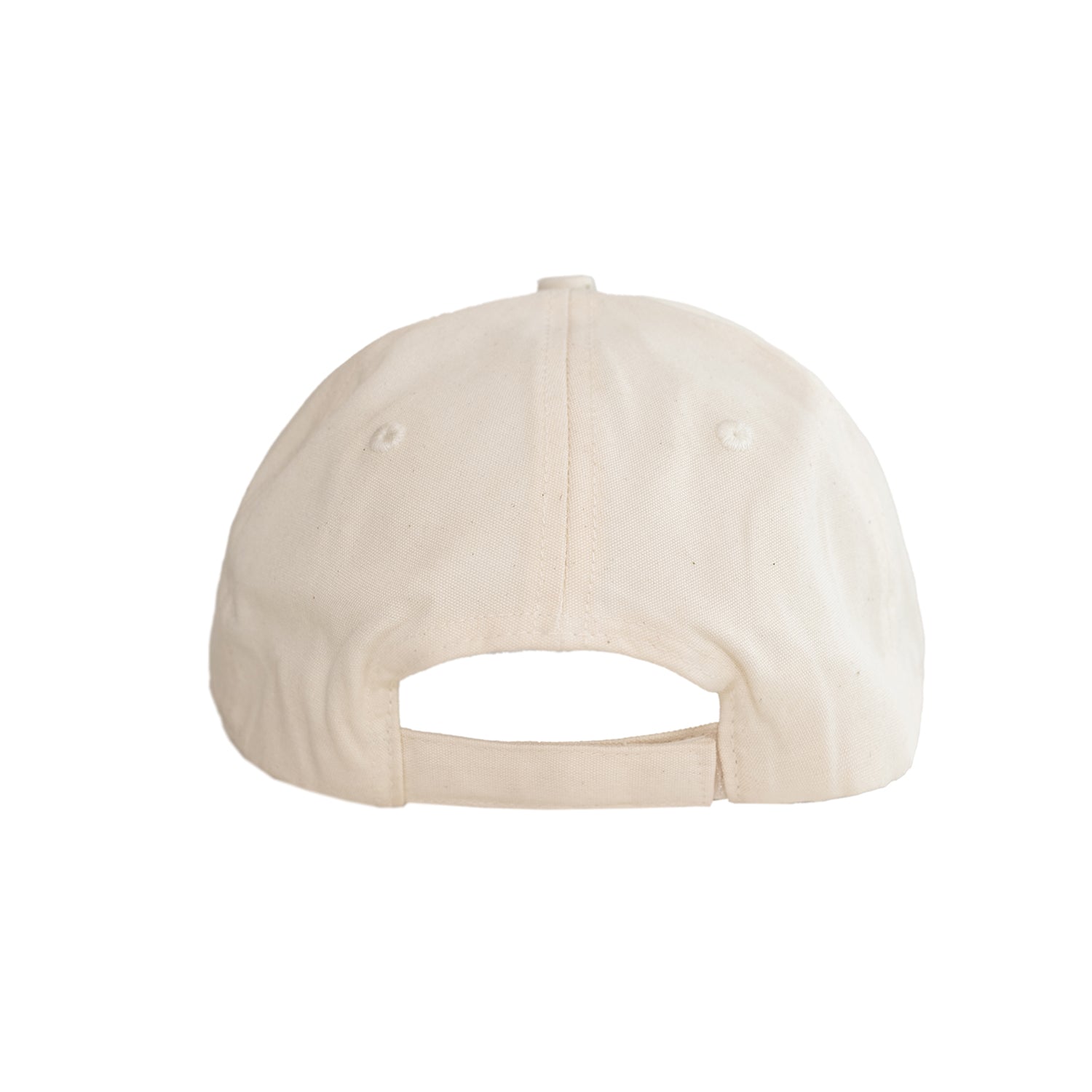 Structured Cream Velcro Cap