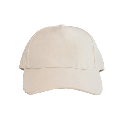Structured Cream Velcro Cap