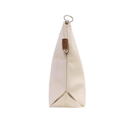 Leather Stripe Makeup Bag - Tag&Crew