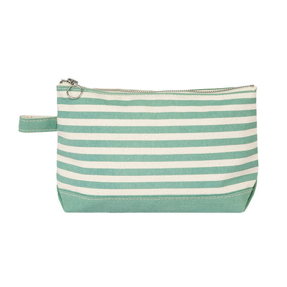 Makeup Bag Stripe Accessories TagandCrew Sage Leaf Stripe 