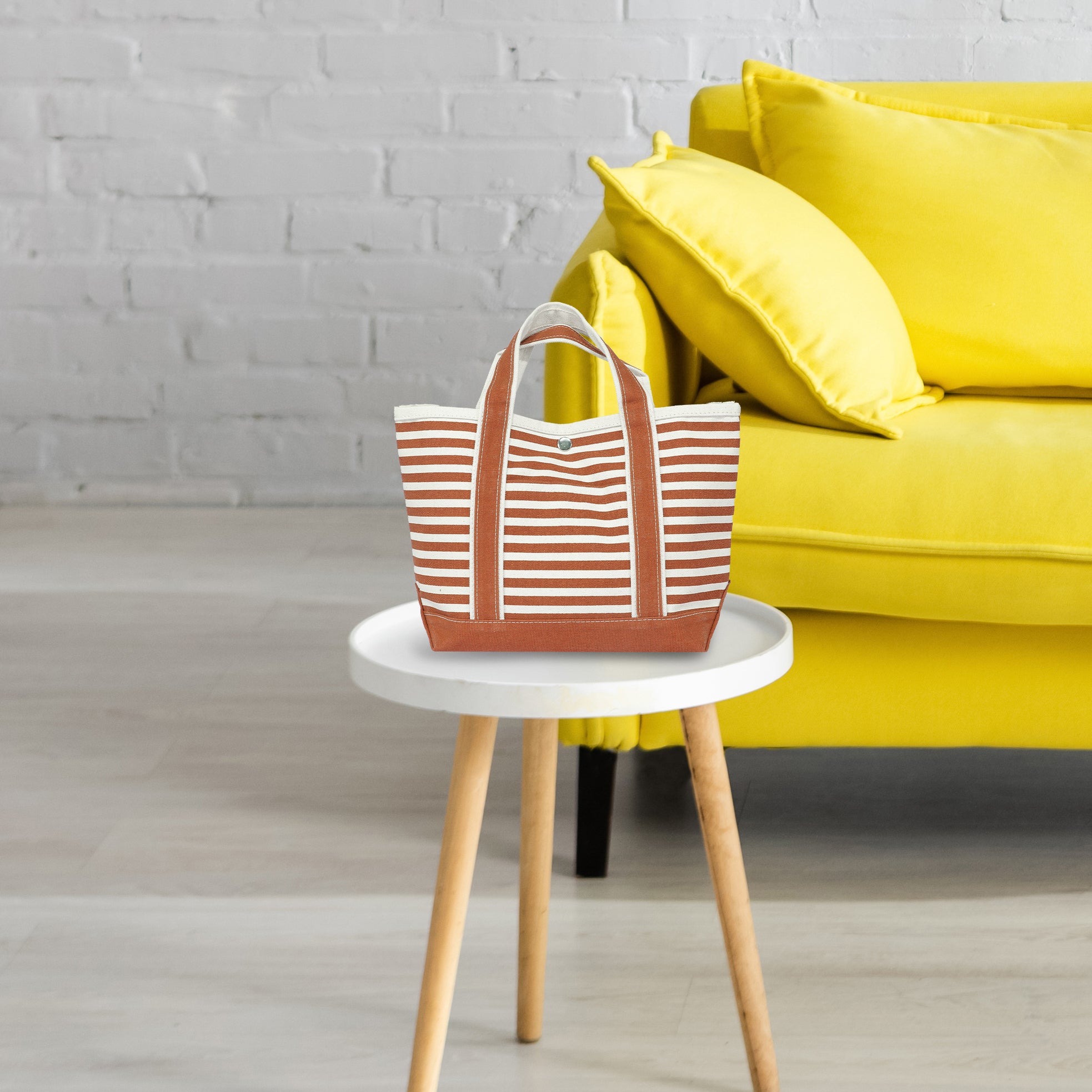 Ventura Tote Mini Stripe 15 Oz Heavyweight Canvas