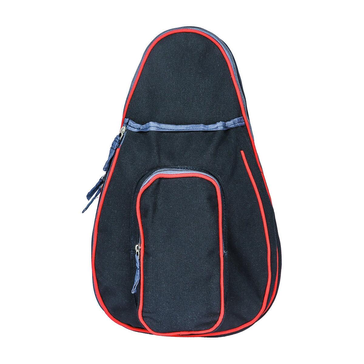 Pickle Ball Carry Bag Tag&Crew Navy and Red Trim 