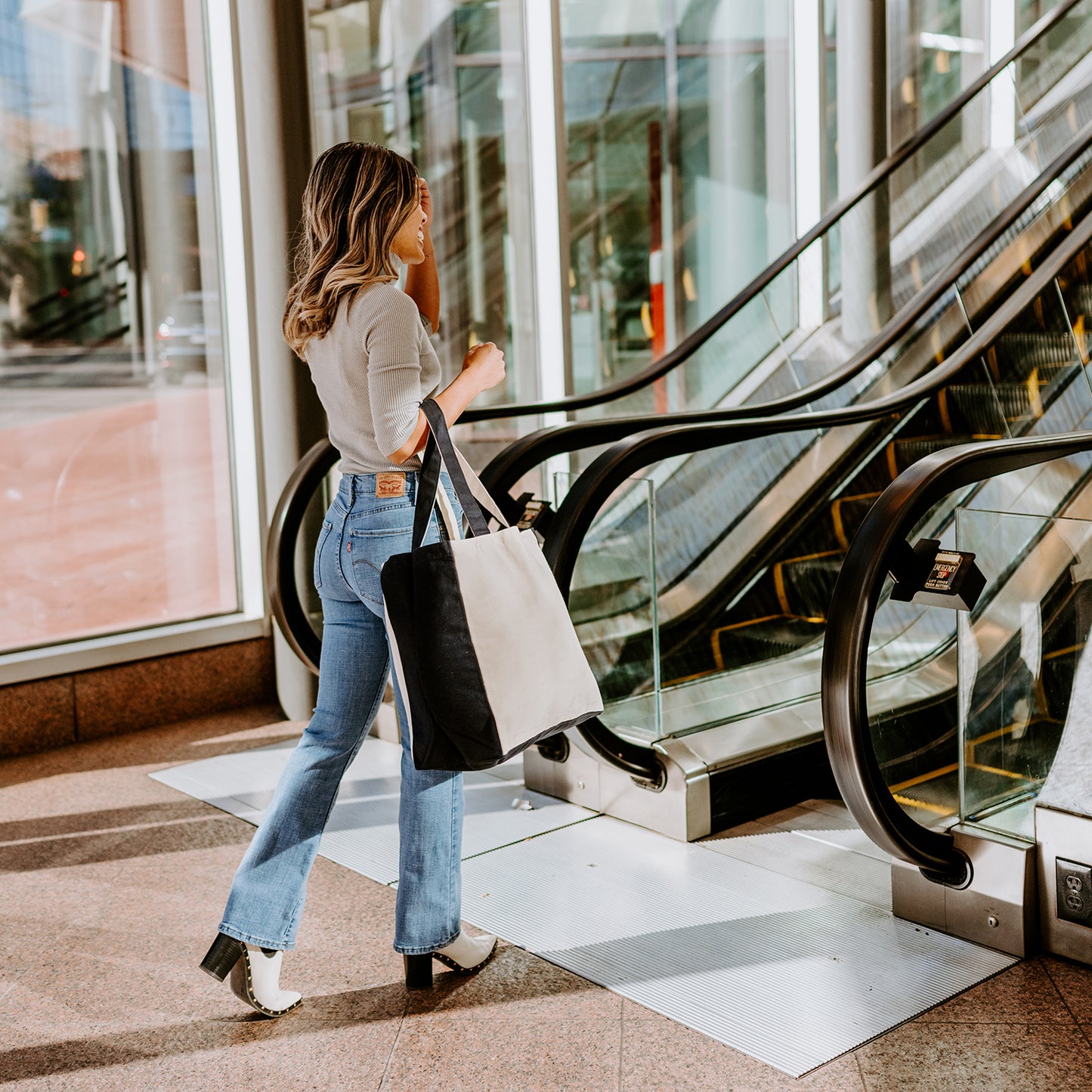 Side Trim Reusable Tote 10 Oz Lightweight Canvas