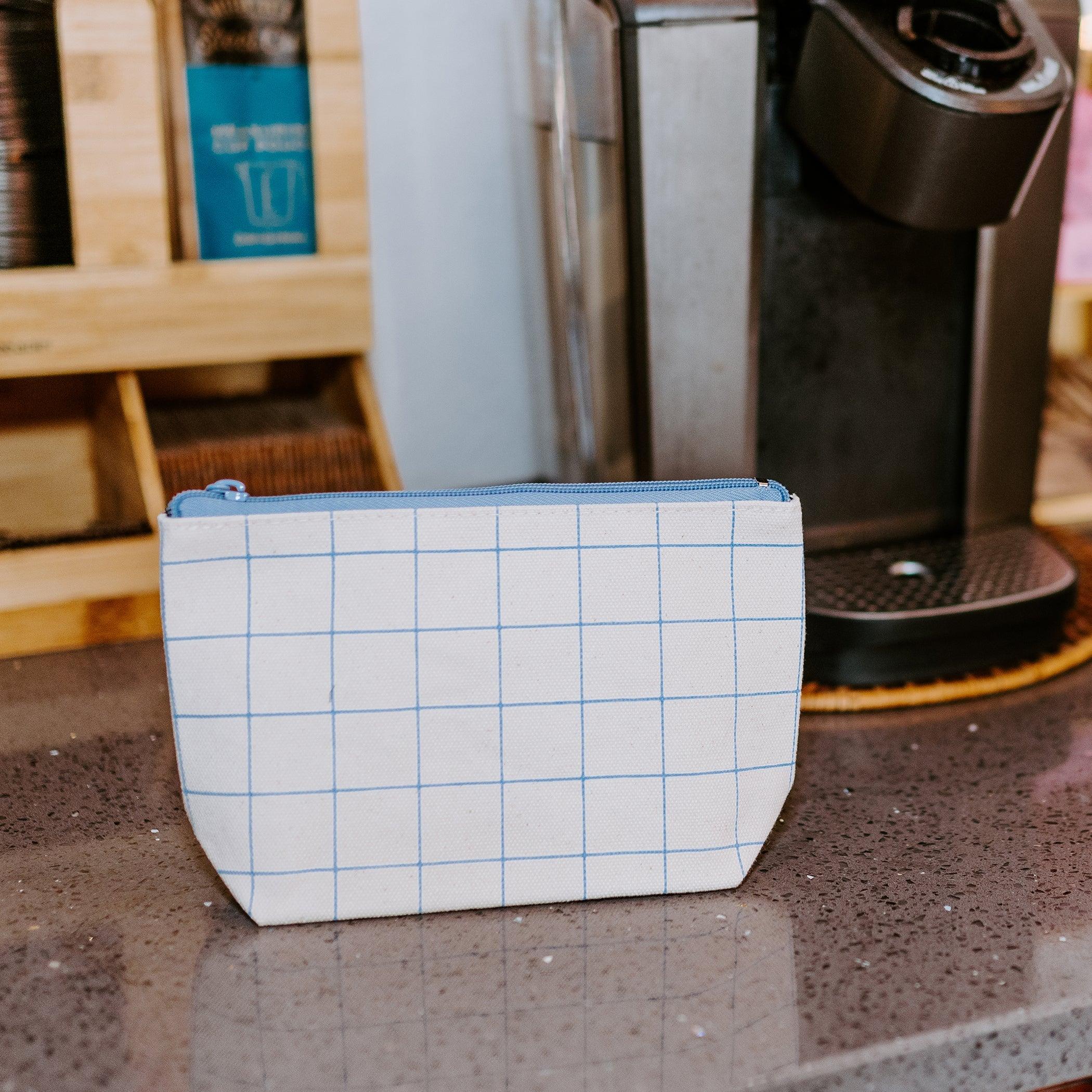 Hudson Pouch Narrow Windowpane Plaid Tag&Crew 