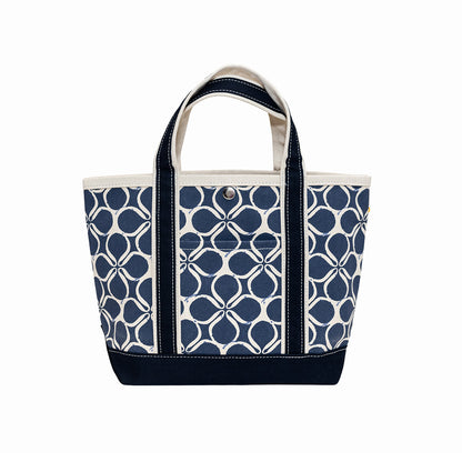 Ventura Tote Mini Blue Clover 18 Oz Heavyweight Canvas