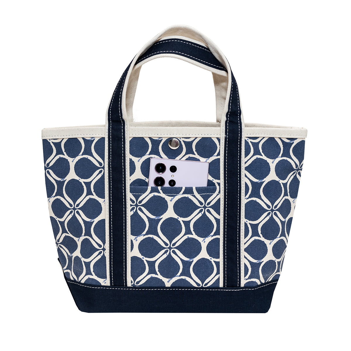 Ventura Tote Mini Blue Clover 18 Oz Heavyweight Canvas