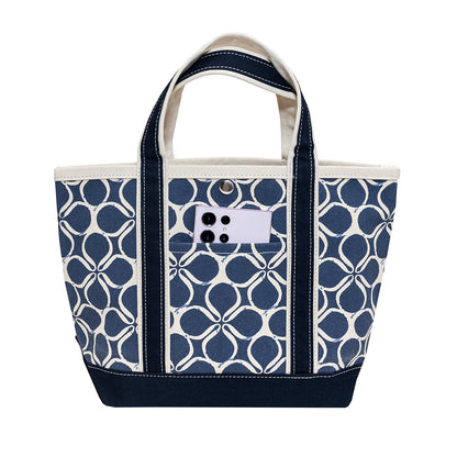 Ventura Tote Mini Blue Clover 18 Oz Heavyweight Canvas