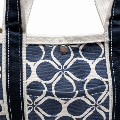 Ventura Tote Mini Blue Clover 18 Oz Heavyweight Canvas