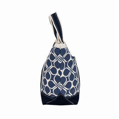 Ventura Tote Mini Blue Clover 18 Oz Heavyweight Canvas