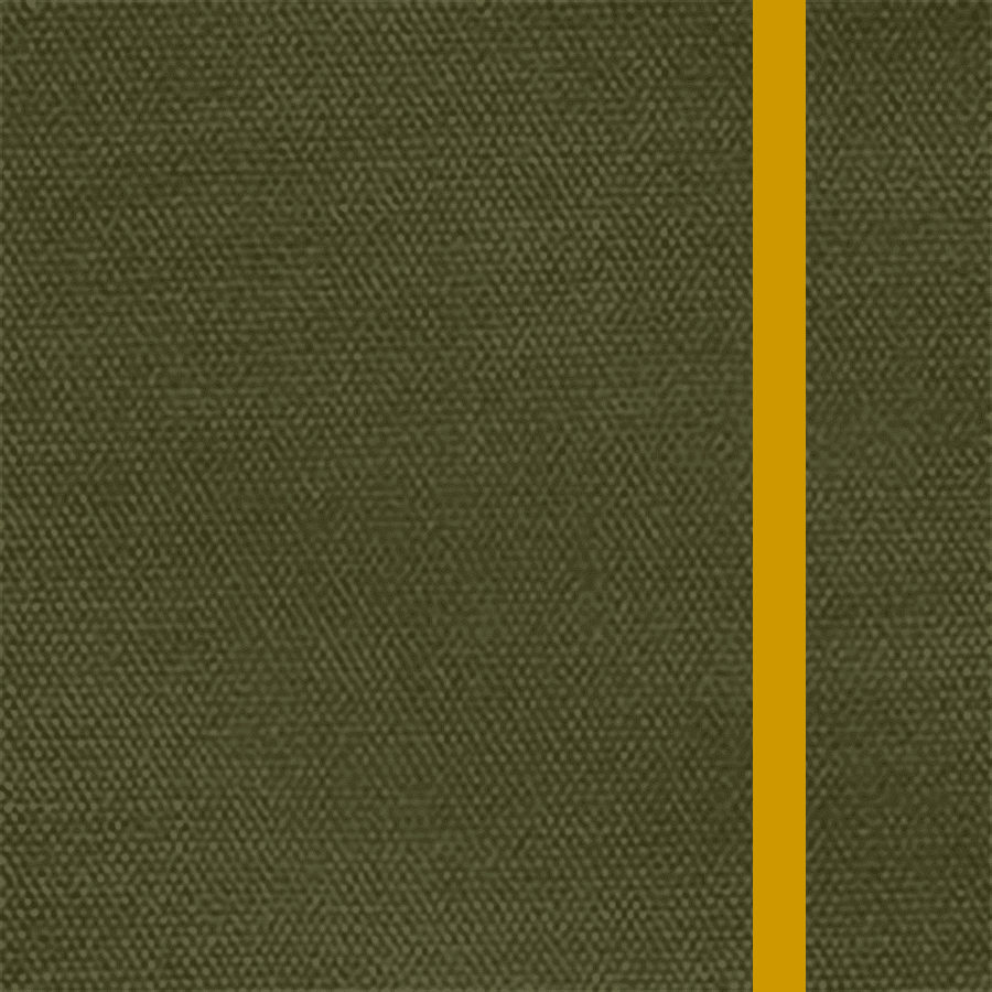 Aced Tennis Tote Tag&Crew Olive and Yellow Trim 